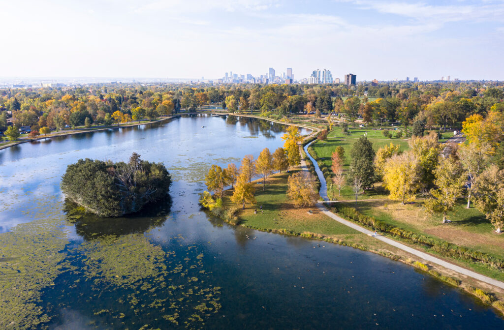 Washington Park In Denver, Colorado